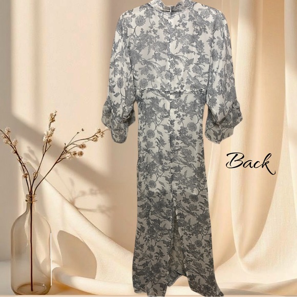 POL Elegant Floral Organza Maxi Dress Boho Elegance - Picture 4 of 11